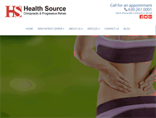 Tablet Screenshot of healthsourcelombard.com